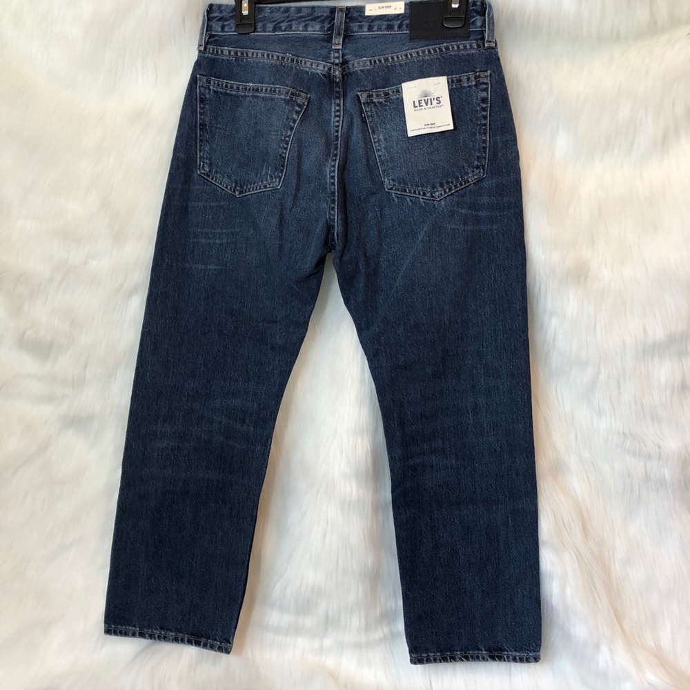 Levi’s slim straight leg distressed cropped jeans - Picture 4 of 6